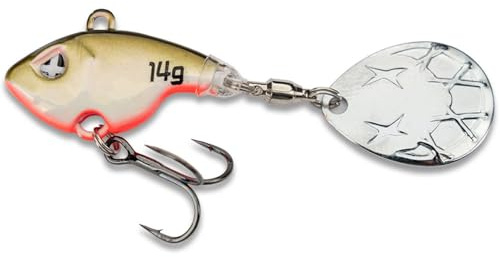 Monkey Lures Turbo Lui - 5 Größen, 4g, 7g, 10g, 14g, 18g, Jigspinner, Jig Spinner Kunstköder, Angelköder zum Spinnfischen auf Barsch, Zander und Hecht