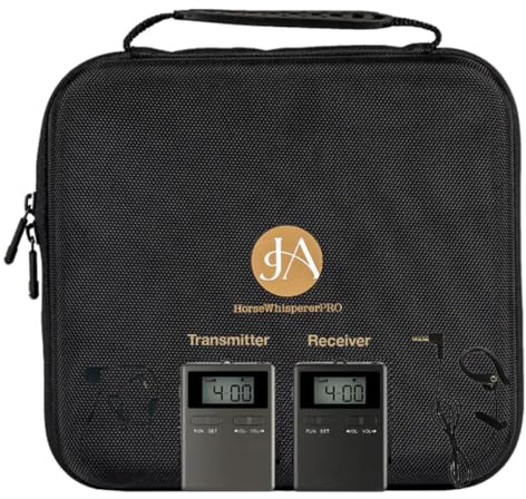 HorsewhispererPRO 1 Classic Reitunterricht-System | Instructie-Set für Reitlehrer & Pferdesport | 350 m Reichweite | 3,5-mm-Zubehör | Für Dressur & Reiten | Erweiterbar & Zuverlässig | Schwarz