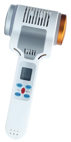 TouYuuTech Masajeador facial frío y caliente, instrumento de masaje de vibración de martillo de doble cabezal, SPA antiarrugas para apretar la piel, máquina de masaje de elevación