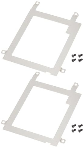 ECSiNG 2 x SATA Hard Drive Holder for Laptop HDD/SSD Compatible with DELL Latitude E7440 with Screws Metal Frame