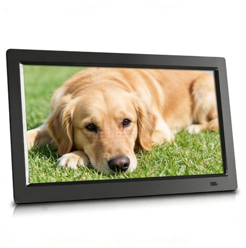 Picture Frame Digital With USB And SD Slots - Remote Control, Digital Photo Frame No Wifi Needed, Video/Music/Photo Playback, Calendar/Clock/E-book, Human Motion Sensor, Auto On/Off(Black,19in)