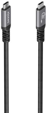 AISENS A107-0991 Kabel USB 3.2 Gen1 Aluminium 5 GBPS 4K @ 60 Hz 3 A 60 W E-MARK Typ USB-C/M-USB-C/M, 7 m