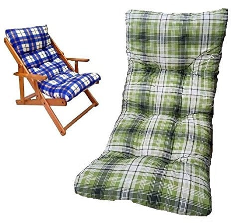 Ricambio Cuscino Poltrona Relax Sedia Sdraio Harmony in Legno Colore Verde