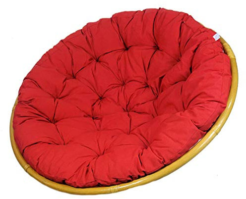 Rattani - Polster, Kissen, Auflage, Ersatzpolster für Rattan Papasansessel, Stoff Uni Living 201 D 120 cm, Made in EU