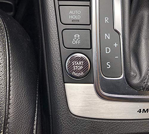 Start/Stop Knopf Cover 3D Gel Emblem Aufkleber (Start Stop Engine carbon/weiß)