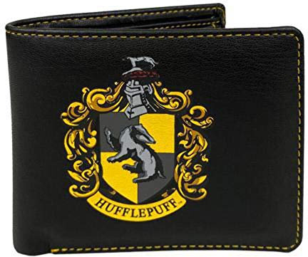 Groovy Uk Herren Harry Potter Hufflepuff Geldbörse, Black/Yellow, Einheitsgröße