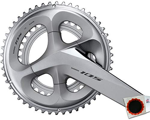 SHIMANO Kurbelgarnitur 105 FC-R7000 175mm 53-39Z. 2x11f. Silber Fahrrad