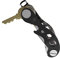 welsberg Porte clés organisateur, porte clés compact, porte clés multi outils pliable intelligent et léger avec décapsuleur porte téléphone (jusqu'à 12 clés, noir)