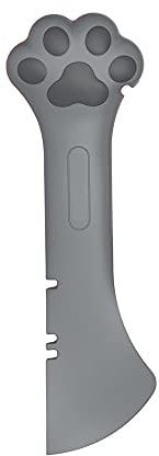 CUITIBI Small Spoons for Short Cans, Dog Food Scoop,Wet Food Spoon for Dog Or Cat,Open Can with Spoon,Manual Can Opener(Gray)