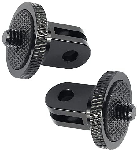 DHER Adaptador De Rosca De CáMara TríPode Adaptador De CáMara De 1/4 Pulgadas 2 Piezas De AleacióN De Aluminio Adaptador De Montaje De CáMara De 1/4 De Pulgada Mini Adaptador De TríPode Los Accesorios