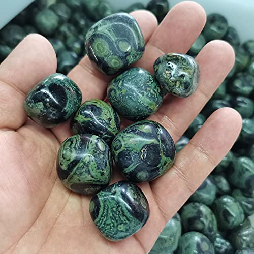 LVYAN 6Pcs 150G Natürlicher Pfauenaugenwürfel Quarz Polierter Stein Kristall Heiledelstein Kristall Kies Natürliche Quarzkristalle