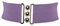 FASHIONGEN - Damen Breiter elastische gürtel, GLORIA - Lila (Goldenschnalle), Medium / 38 bis 41