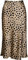 comefohome Rock Damen Leoparden Midi Lange Röcke Sommer Verdeckte elastische Taille Lässiger Leopardenrock Leopardenmuster Midirock Sommerrock Skirt Leopard M