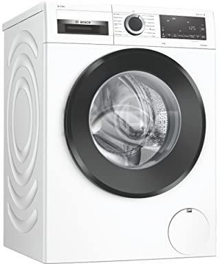 Bosch Home & Kitchen Appliances WGG244A9GB Washing Machine with 9kg Capacity, automatic dosing with i-DOS, AntiStain, ActiveWater Plus, EcoSilence Drive, White, Serie 6, Freestanding, 9 kg