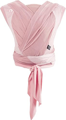 Chicco Boppy ComfyHug Ergonomische Babytrage für Neugeborene, ab 2,5 kg, einfach zu bedienen und bequem, Elternausrichtung, verstellbares Geschirr, Kopf und Hals, Rosa