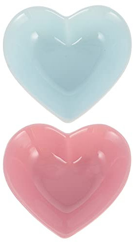 BESPORTBLE 2 Stk Herzförmige Schale Dessertschale Für Die Party Joghurt Schüssel Herz-schmuck-tablett Abendessen Schüsseln Eisbecher Suppenschüssel Liebe Keramik Tischgesellschaft Futternapf