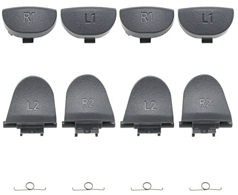 2 Set Auslösetasten L1 R1 L2 R2 Federn Ersatzteile Kompatibel mit PS4 Controller JD M-040/JD M-050/JD M-055 Version Controller