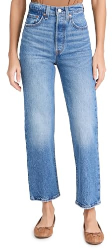 Levi's Women's Premium Ribcage Straight Ankle Jeans (Standard and Plus), (New) Dance Around, 27