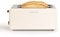 CREATE/TOAST RETRO XL/Toaster Cremeweiß / 6 Leistungsstufen, Krümelschublade, Thermostat, Auftauen, Aufwärmen, 2 breite Scheibenschlitze, 1500W