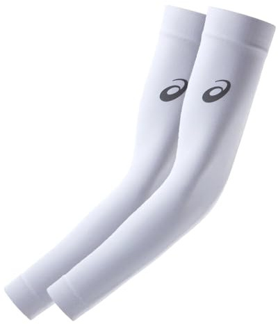 ASICS Unisex Armsleeve Laufbekleidung Coderas Brilliant White - Blanco