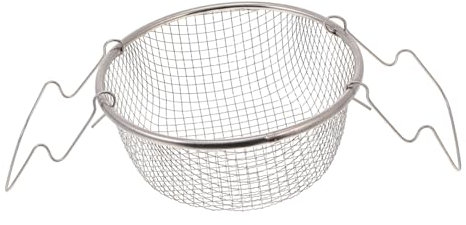 BESTonZON 1 Pc Panier De Friture En Acier Inoxydable Panier Friteuse Paniers à Frites Carrés Filet De Passoire à Frites Friteuse Avec Panier Puce Panier à Friture Porte-frites Turquie Fruit