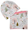 TryPinky Set Bio Mütze und Loopschal Handmade für Kinder 2-8 Jahre Designs Beaniemütze Mädchen Jungen Biojersey Baumwollstoff (Design 19)