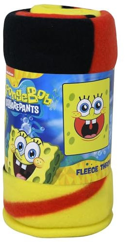 SpongeBob SquarePants Big Face 114 x 152 cm Fleece-Überwurf