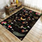 Osimiccp Pilzteppich für Schlafzimmer, 150 x 200 cm, rutschfest, weich, Hippie-Mond-Teppich für Wohnzimmer, Jungenzimmer, Spielzimmer, Dekoration