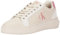 Calvin Klein Donna Sneakers con Suola Preformata Chunky in Pelle, Beige (Eggshell/Dusty Rose), 40