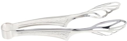 BRIGHTFUFU 1Stück Edelstahl Grillzange für Bbq und Küche Robuste Lebensmittelzange Steak Clip Küchenzange für Grillen Servieren und Kochen