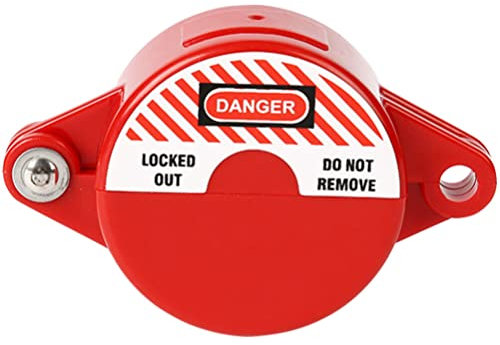 Zerodeko Absperrschiebersperre Rote Ventilsperre Einstellbar Passend Für 1-2. 5-Durchmesser-Ventilgriff-Wasserhahnschloss