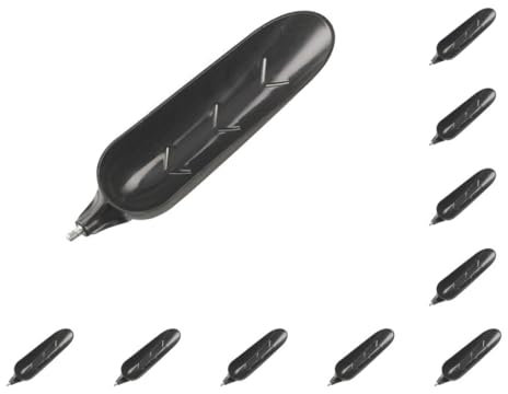 Mealoodiousmusea Set di 10 cucchiaini da pesca Oceans di grande capacità in PU per esche da 8 mm connettore affronta attrezzature da esterno accessori per articoli sportivi nero