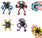 4 Stück Fingertip Spin Top Toy,Roboter Fidget Spinner,Creative Finger Spinner,DIY Transformable Spinner Spielzeug Stress Relief Spinner Toy für Children Adults,für Party Gunst