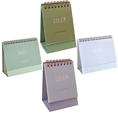 PLAFOPE 4stücke Tischkalender Kreative Desktop Kalender Für Zuhause Und Büro Monatsübersicht Und Tägliche Planung Schreibtischzubehör Für Organisation Und Produktivität