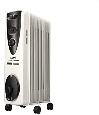 Ölradiator mit 2000 W mit 9 Elementen. Perfekt für die effiziente Beheizung großer Räume und sorgt für Komfort und Wärme in Ihrem Zuhause im Winter.