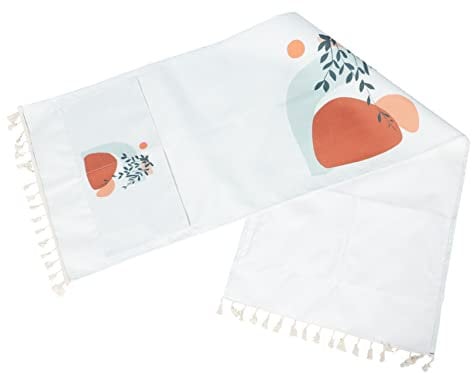 Uonlytech Washing Machine Top Cover Dust Cover for Dryer Protective Mat for Single Double Door Decorative Pockets