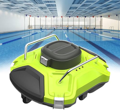 Pulitore per Piscine Senza Fili, Batteria da 5000 mAh, Robot Aspirapolvere Automatico per Piscine, Autonomia di 120 Minuti, Aspirapolvere per Piscine Senza Fili Ricaricabile