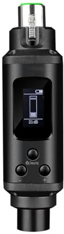 Qweradr 1 PCS Metal Professional Mini Microphone Amplifier for Dynamic and Passive Ribbon Microphones Preamplifier Adjustable Gain 12-39Db