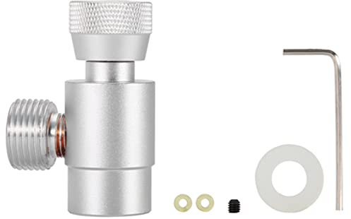 Haosie CO2 Adapter Zylinder Nachfüllung, Adapter für Soda, CO2, CO2-Tankzylinder, W21.8-14 auf TR21-4, Anschluss-Set, für CO2-Zylinder des Reglers
