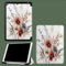Hülle für iPad Air 13 Zoll M2 2024, Schutzhülle Case für 13 iPad Air (M2) 2024, Dünn Leicht Smart Cover mit Dünn Rückhülle Kompatibel mit ipad Air 13 M2 2024 Aquarell rote Blütenblätter