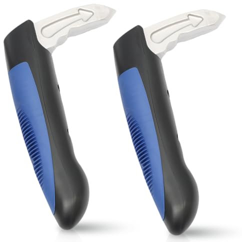 WANDGU 2 Stück Auto Ausstiegshilfe Senioren: Multifunktionaler Auto Griff mit Sicherheitshammer, Stützgriff Einstiegshilfe für Ältere Menschen Beim Ein- und Aussteigen (Blau)