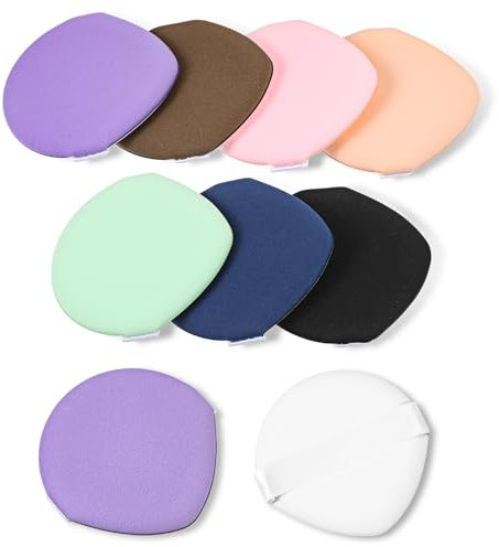 JIYIN 7 Stück Makeup Puderquaste, Kosmetik Gesicht Puderquaste Schwämmchen Powder Puff Dreieck Puderquaste Nass Trocken Make up Werkzeug für Loses Puder oder Foundation Rouge