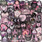 50PCS Gothic Stickers Waterproof Vinyl Skull Stickers Aesthetic Goth Book Stickers for Kindle Scrapbook Stickers Gothic Y2k Stickers Romantic Pink Stickers for Kindle Luggage Laptop Water Bottles