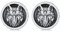 HARMONY BOLA Wolf Ohrringe 925 Sterlingsilber Wikinger Wolf Ohrstecker Schmuck für Männer Frauen
