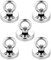 Cexovo 5 Stück Magnete Stark 32mm Durchmesser Neodym Magnet 32kg Super Starker Angelmagnet,Extra Starke Magnetfischen mit Öse Magneten für Magnetisches Fischen Teichbergung Zuhause Seen Rasen