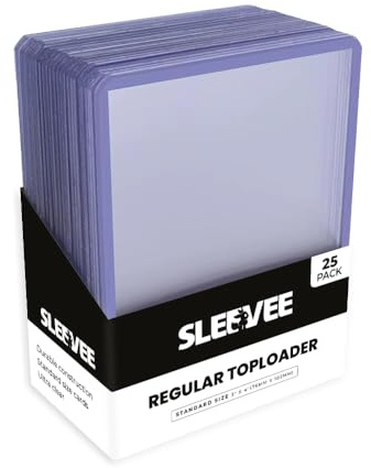 SLEEVEE® Regular Toploader 3 x 4 - Premium Schutzhüllen für TCG Sammel- & Sportkarten (25)