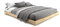 cinius Aus Holz Bett, japanische Bett, Modell Nokido 160x200 mit Lattenrosten, Mahagoni Farb