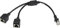 ZdyCGTime Câble Réseau RJ45 30 cm, 1 Femelle vers 2 Femelles Type Y - Pour Basculer Entre Deux Ordinateurs ou se Connecter à Une Imprimante