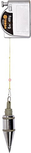 Vorel Senklot, 400 g, 6 m, con inserimento automatico e magnete Richtlot Maurerlot Lot, filo a piombo