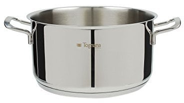 Tognana Vanitosa Padella da 22 cm, Acciaio Inossidabile, Argento